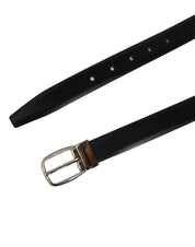 Dolce & Gabbana Blue Calf Leather Silver Metal Buckle Belt Dolce & Gabbana