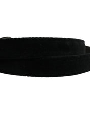Dolce & Gabbana Black Cotton Metal Buckle Classic Men Belt Dolce & Gabbana