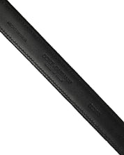 Dolce & Gabbana Black Cotton Metal Buckle Classic Men Belt Dolce & Gabbana
