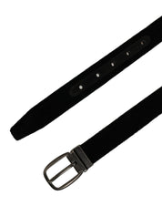 Dolce & Gabbana Black Cotton Metal Buckle Classic Men Belt Dolce & Gabbana