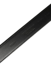 Dolce & Gabbana Black Patent Leather Silver Metal Buckle Belt Dolce & Gabbana
