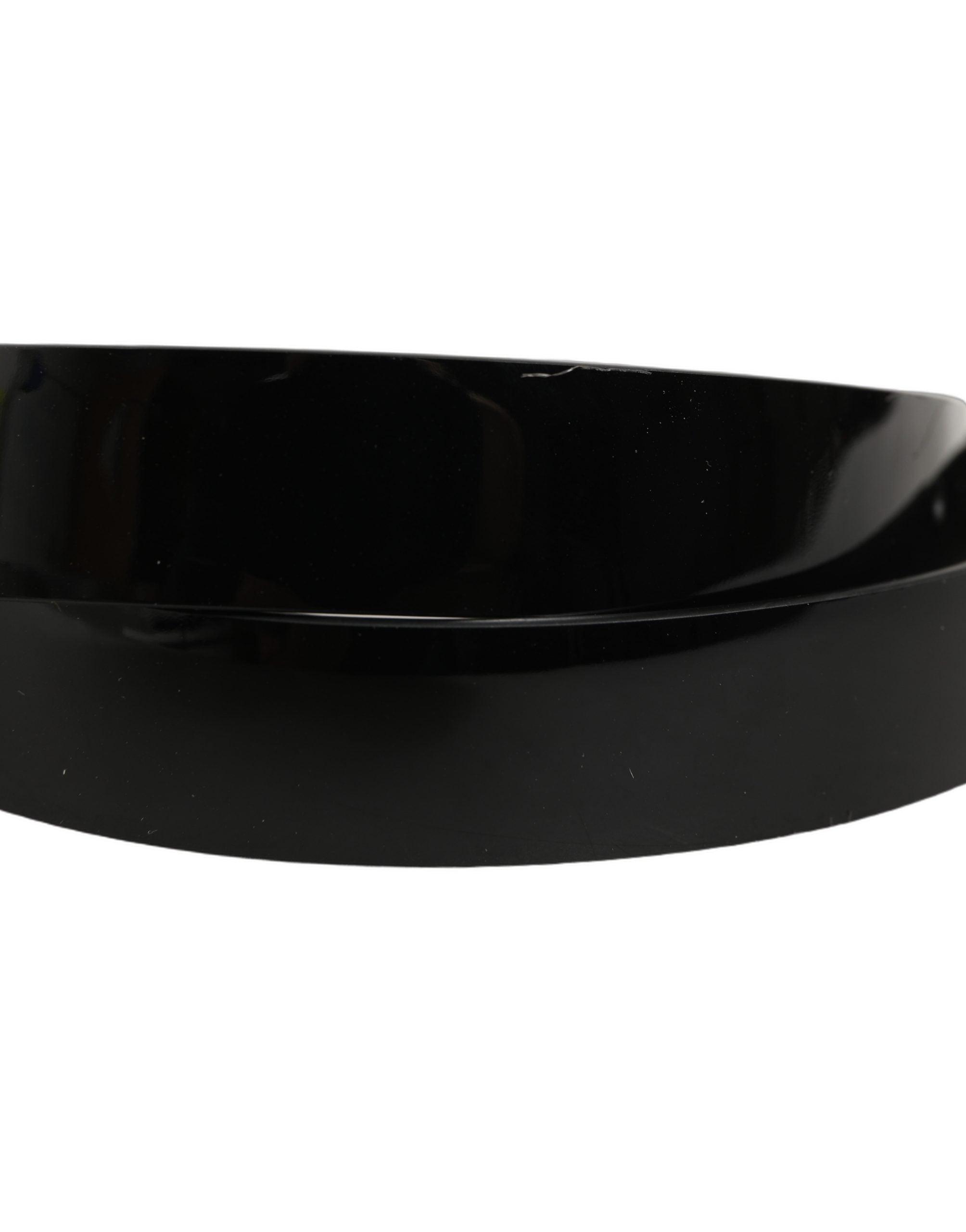 Dolce & Gabbana Black Classic Leather Silver Tone Buckle Belt Dolce & Gabbana
