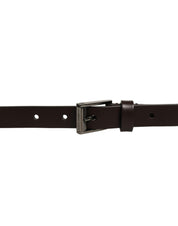 Dolce & Gabbana Brown Leather Double Wrap Metal Buckle Belt Dolce & Gabbana