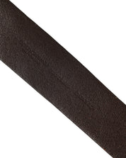Dolce & Gabbana Belt Brown Leather Double Prong Metal Buckle Dolce & Gabbana