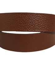 Dolce & Gabbana Brown Leather Bee Accent Metal Buckle Belt Dolce & Gabbana