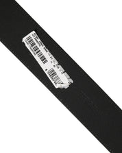 Dolce & Gabbana Black Leather Anchor Logo Metal Buckle Belt Dolce & Gabbana
