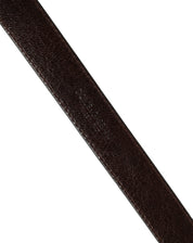 Dolce & Gabbana Men Brown Leather Gold Tone Metal Buckle Belt Dolce & Gabbana