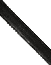 Dolce & Gabbana Silver Black Floral Jacquard Metal Buckle Belt Dolce & Gabbana