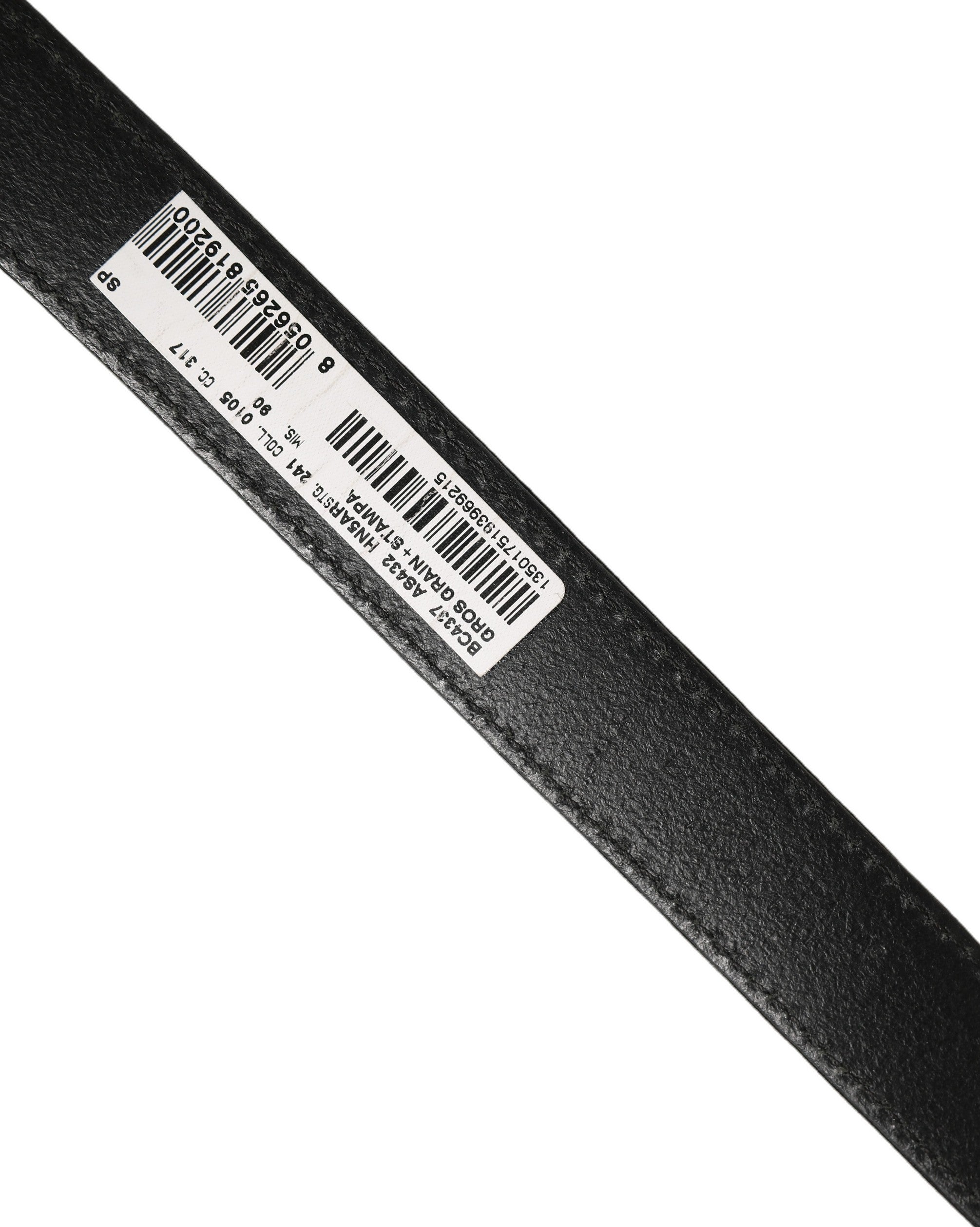 Dolce & Gabbana Black Fabric Leather Barcode Silver Buckle Belt Dolce & Gabbana