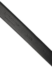 Dolce & Gabbana Men Blue Suede Gold Tone Metal Buckle Belt Dolce & Gabbana