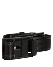 Dolce & Gabbana Men Black Nylon Webbing Plastic Buckle Belt Dolce & Gabbana