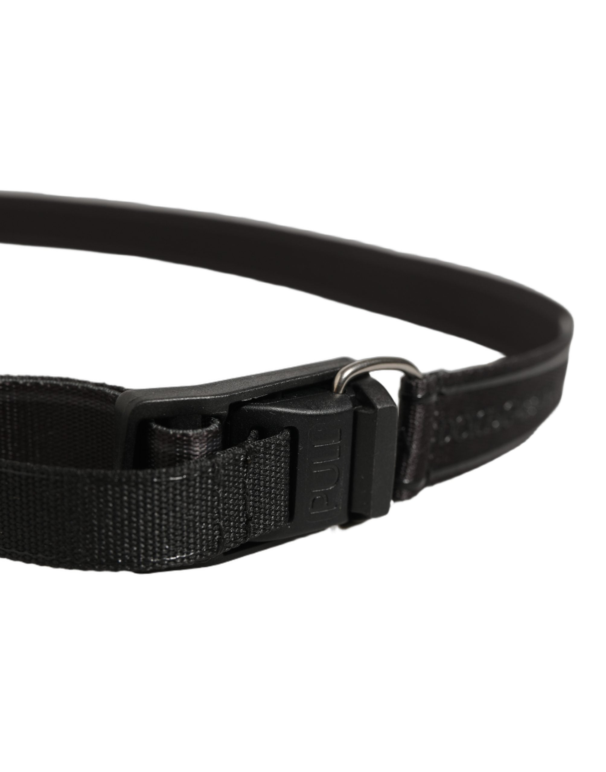 Dolce & Gabbana Men Black Nylon Webbing Plastic Buckle Belt Dolce & Gabbana