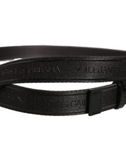 Dolce & Gabbana Men Black Nylon Webbing Plastic Buckle Belt Dolce & Gabbana