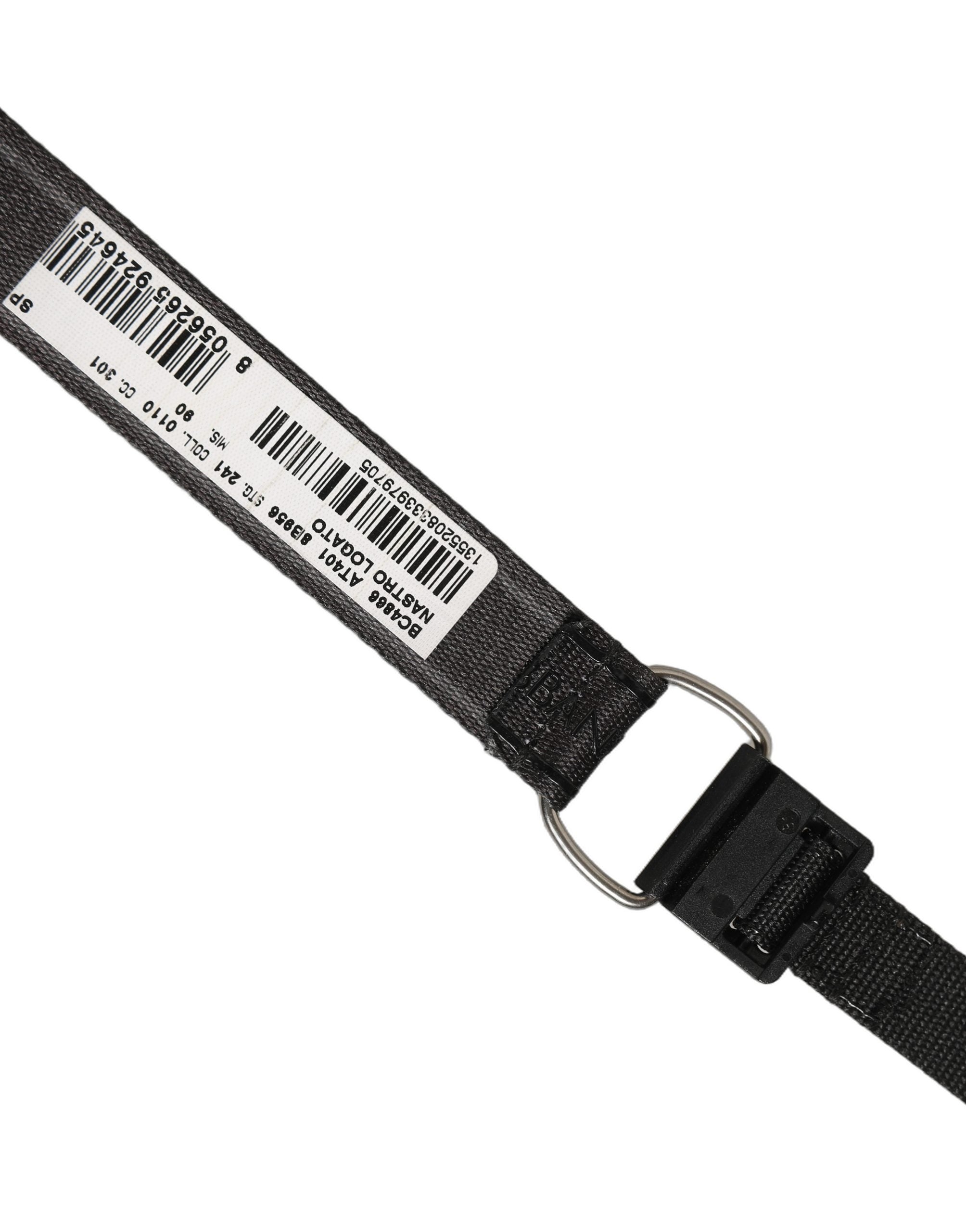 Dolce & Gabbana Men Black Nylon Webbing Plastic Buckle Belt Dolce & Gabbana