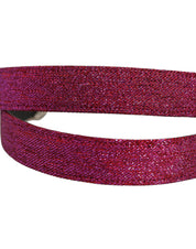 Dolce & Gabbana Men Fuchsia Glitter Silver Metal Buckle Belt Dolce & Gabbana