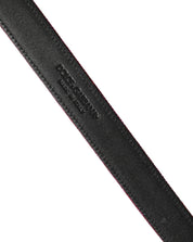 Dolce & Gabbana Men Fuchsia Glitter Silver Metal Buckle Belt Dolce & Gabbana