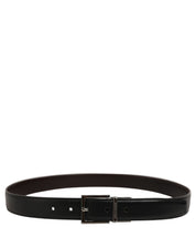 Dolce & Gabbana Black Classic Leather Silver Tone Buckle Belt Dolce & Gabbana