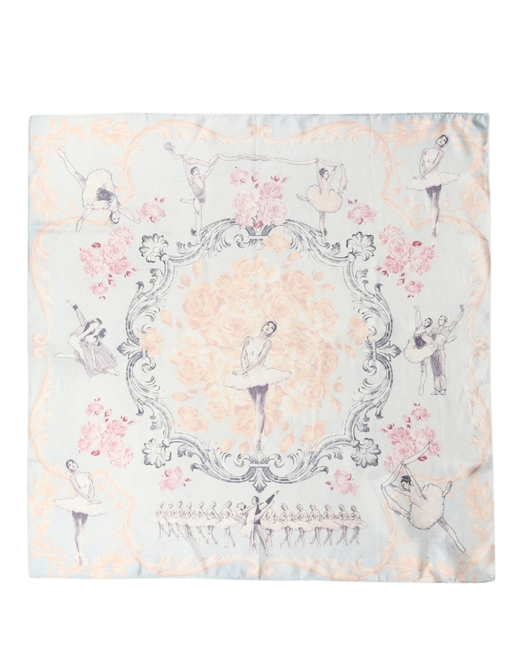 Dolce & Gabbana Men Multicolor Ballerina Floral Foulard Scarf Dolce & Gabbana