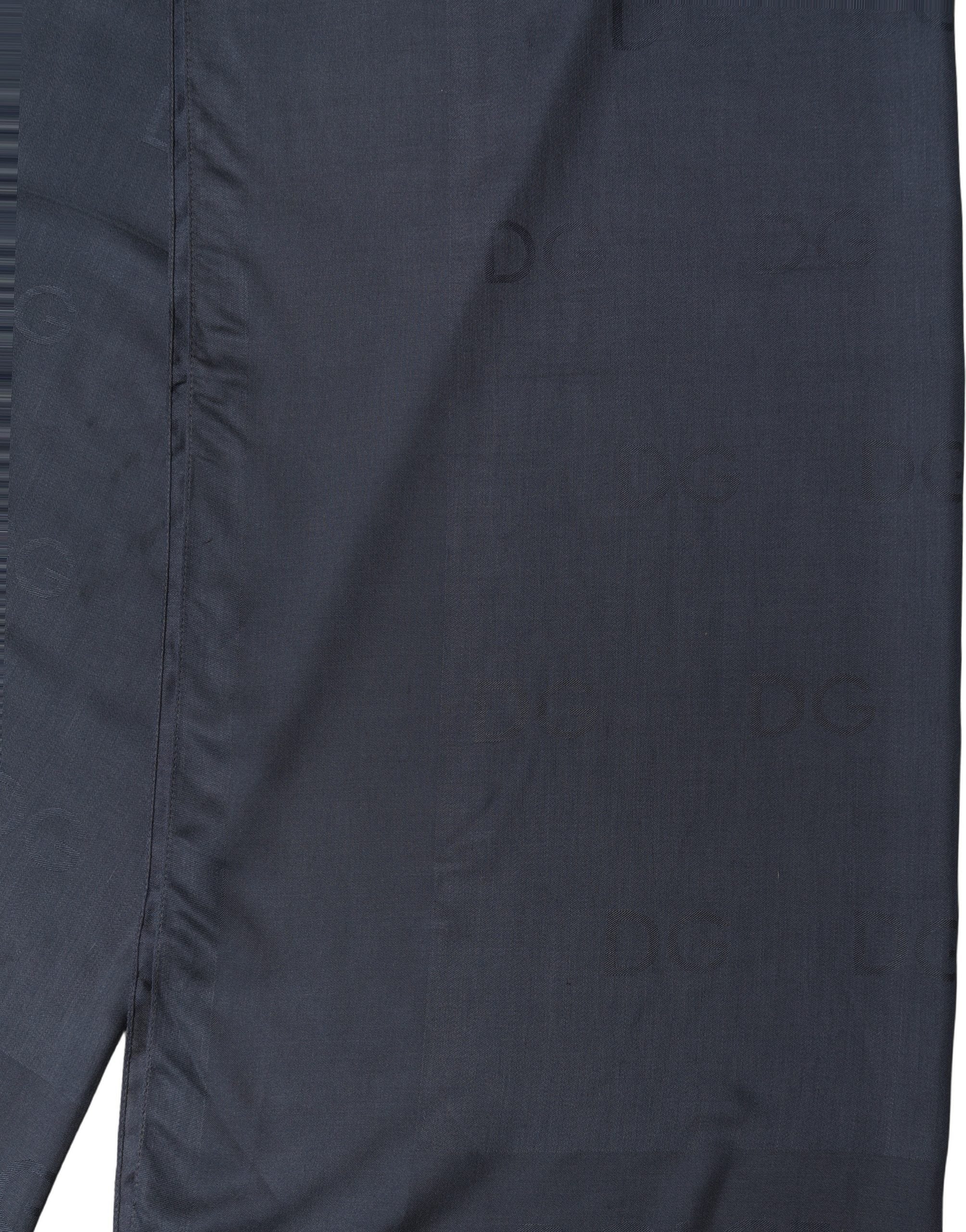 Dolce & Gabbana Dark Blue Modal Frayed Edge Lace Stole Scarf Dolce & Gabbana