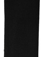 Dolce & Gabbana Men Black Wool Knitted Fringed Foulard Scarf Dolce & Gabbana