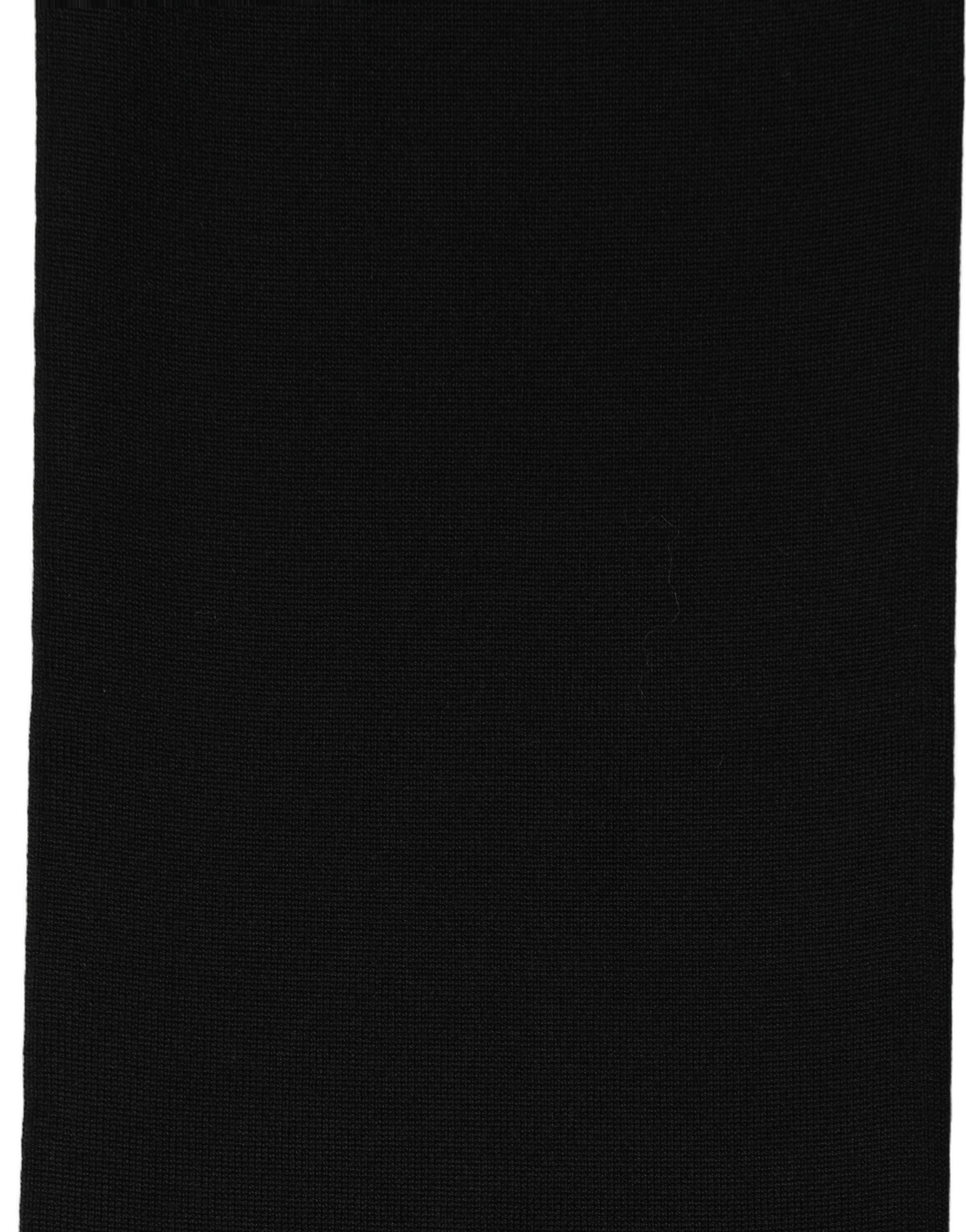 Dolce & Gabbana Black Wool Knitted Neck Shawl Foulard Scarf Dolce & Gabbana