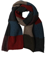 Dolce & Gabbana Multicolor Patchwork Knitted Foulard Scarf