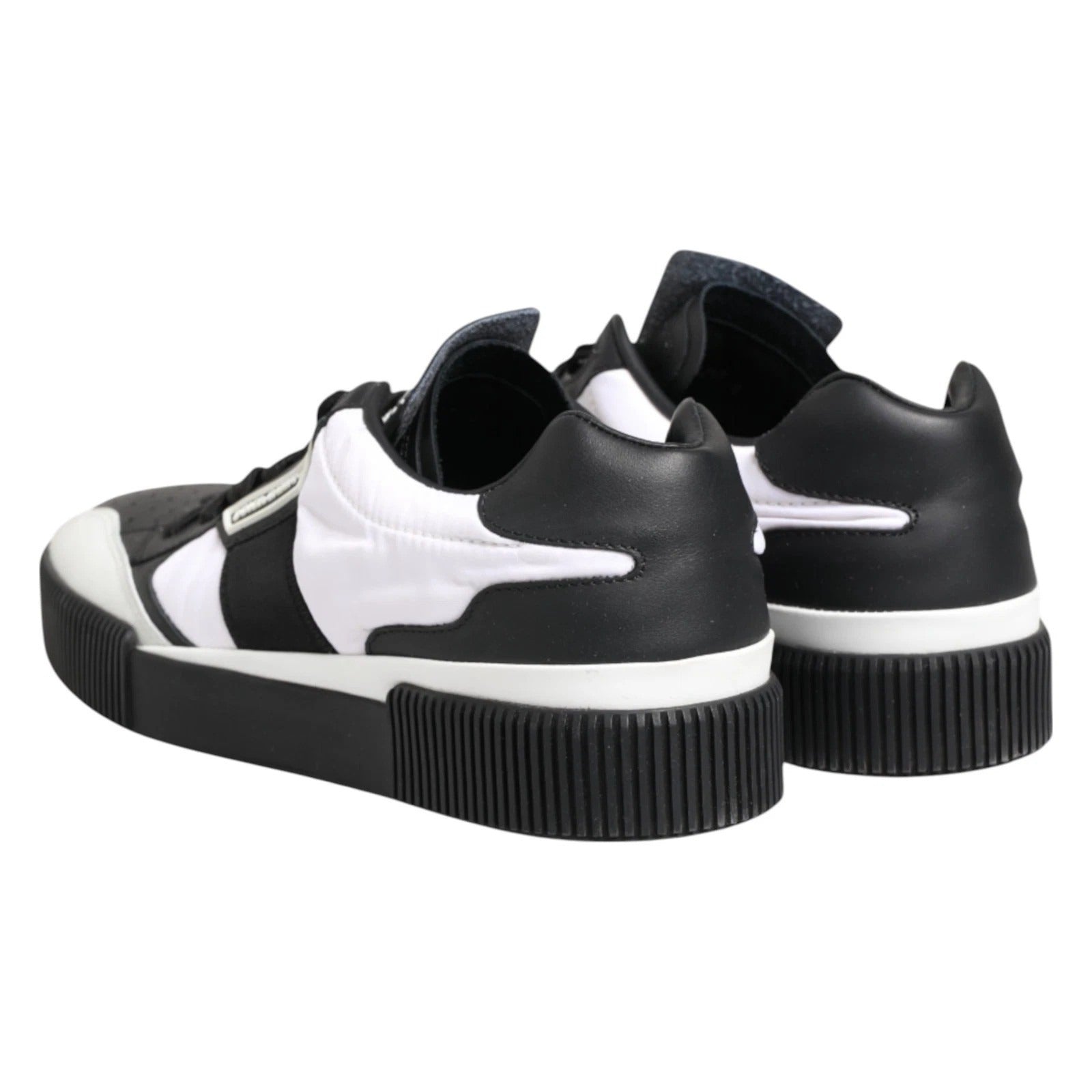 Dolce & Gabbana Black White MIAMI Low Top Men Sneakers Shoes Dolce & Gabbana