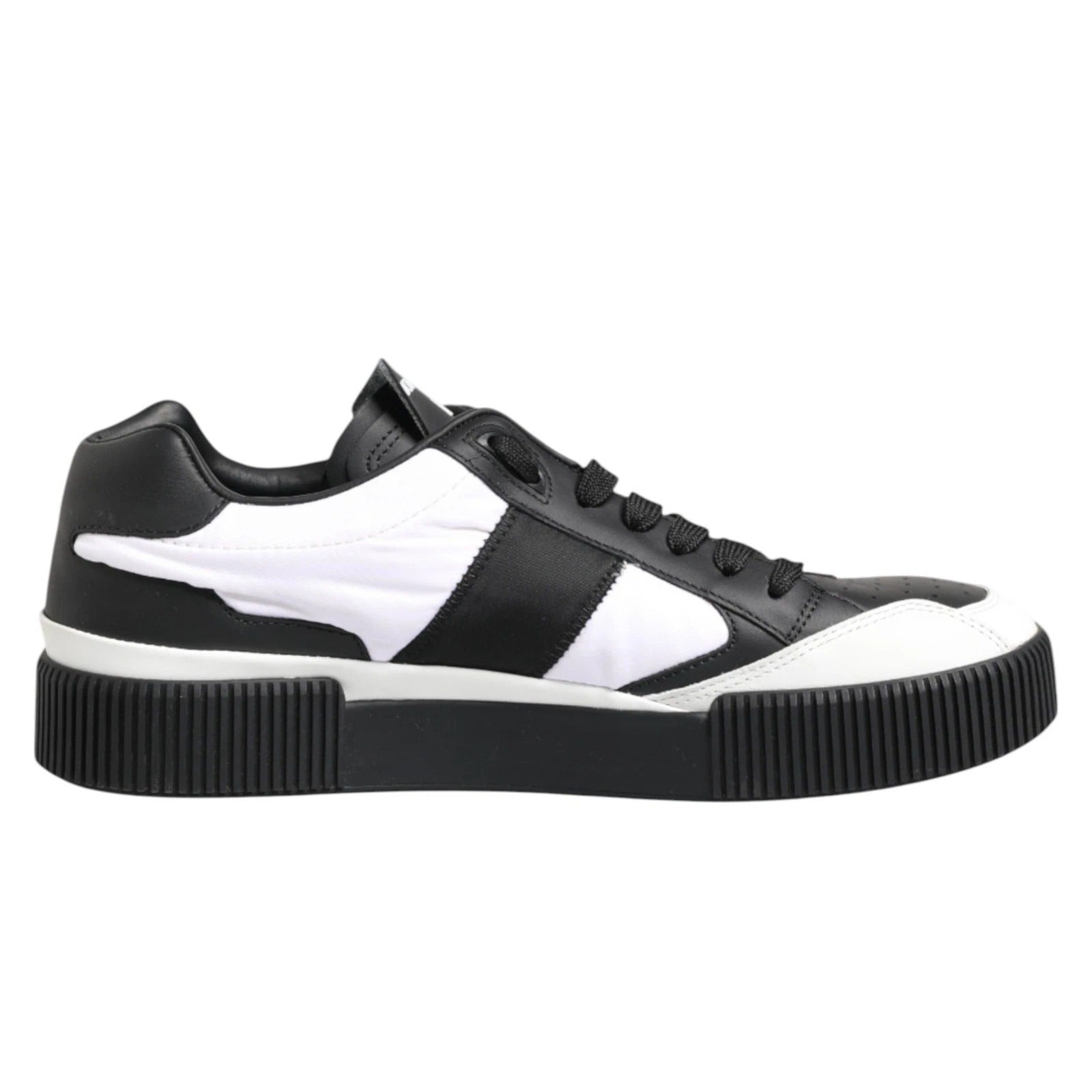 Dolce & Gabbana Black White MIAMI Low Top Men Sneakers Shoes Dolce & Gabbana