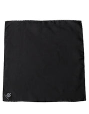 Dolce & Gabbana Men Black Silk Pocket Square Foulard Scarf Dolce & Gabbana