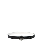 Armani Exchange Black Polyester Thin Belt