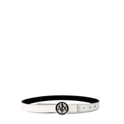 Armani Exchange Black Polyester Thin Belt