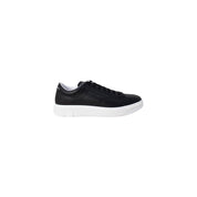 Armani Exchange Black Leather Low Top Sneakers