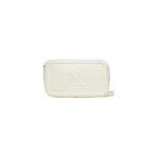 Calvin Klein White Polyethylene Handbag
