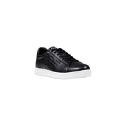 EA7 Emporio Armani Black Leather Sneakers