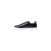 EA7 Emporio Armani Black Leather Sneakers