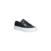 Calvin Klein Jeans Black Leather Low Top Sneakers