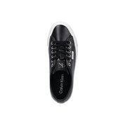 Calvin Klein Jeans Black Leather Low Top Sneakers