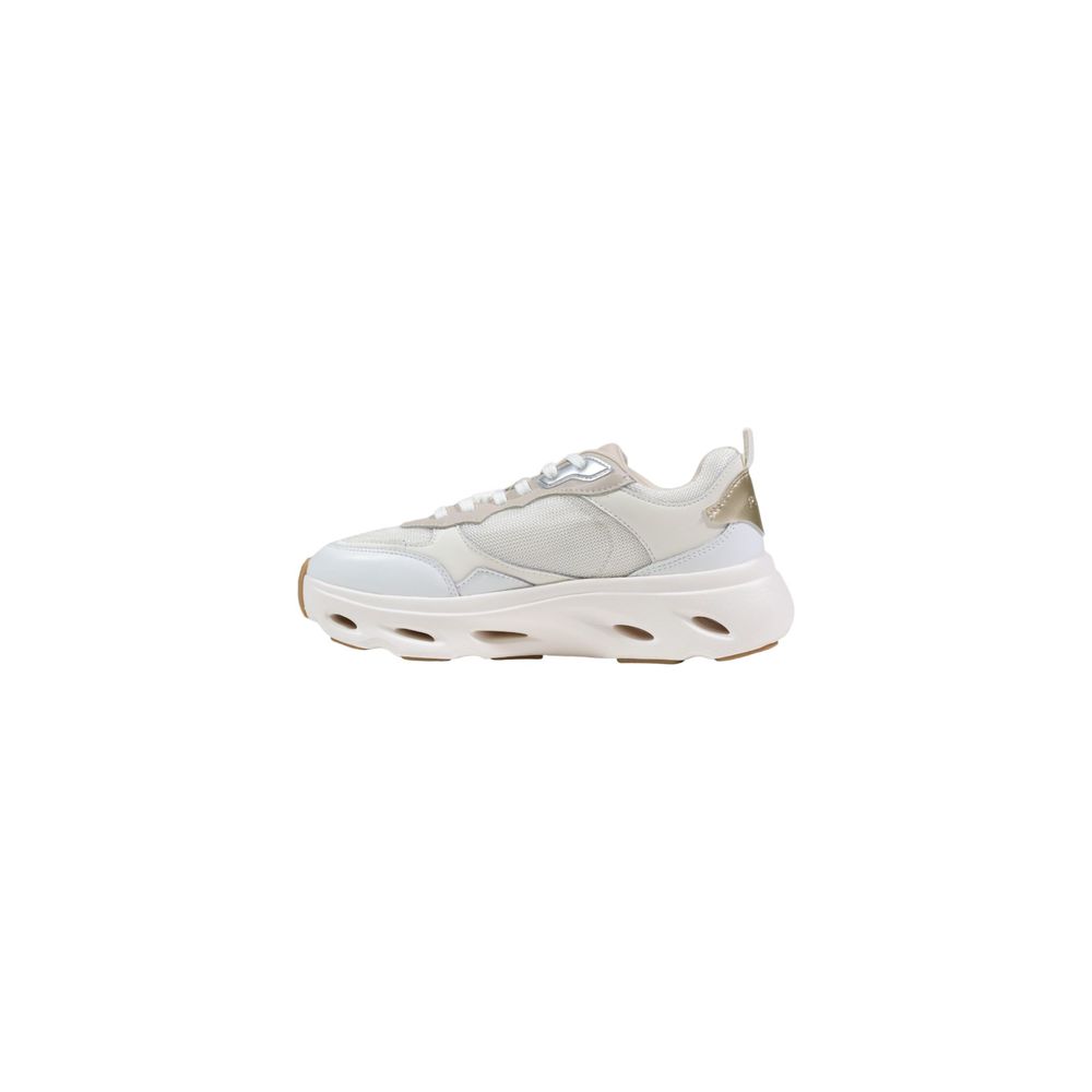PINKO Beige Leather Chunky Sneakers