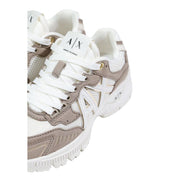 Armani Exchange Brown Polyamide Athletic Sneakers