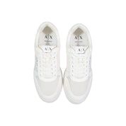 Armani Exchange White Polyamide Athletic Sneakers