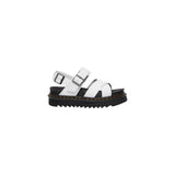 Dr. Martens White Leather Strap-On Sandals