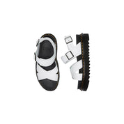 Dr. Martens White Leather Strap-On Sandals