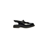 Dr. Martens Black Leather Flat Sandals