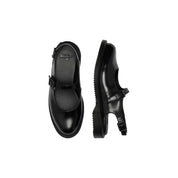 Dr. Martens Black Leather Flat Sandals