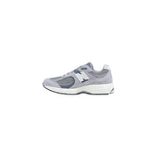 New Balance Gray Leather Athletic Sneakers