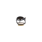 Liu Jo Black Leather Flat Sandals