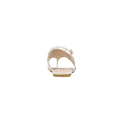 Liu Jo White Leather Flat Sandals