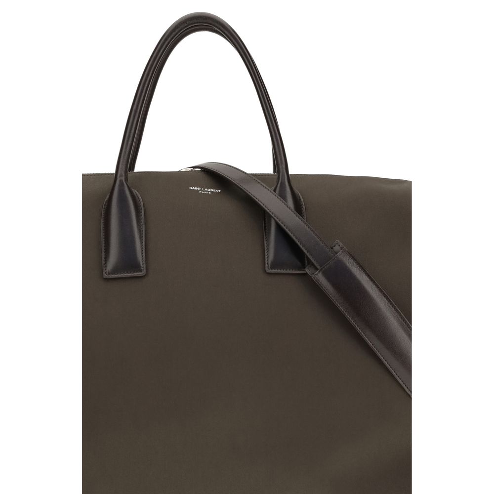 Saint Laurent Brown Calf Leather Bos Taurus Luggage And Travel