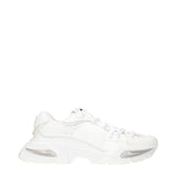 Dolce & Gabbana White Fabric Athletic Sneakers