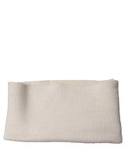 Dolce & Gabbana Men White Polyester Knitted Neck Warmer Scarf Dolce & Gabbana
